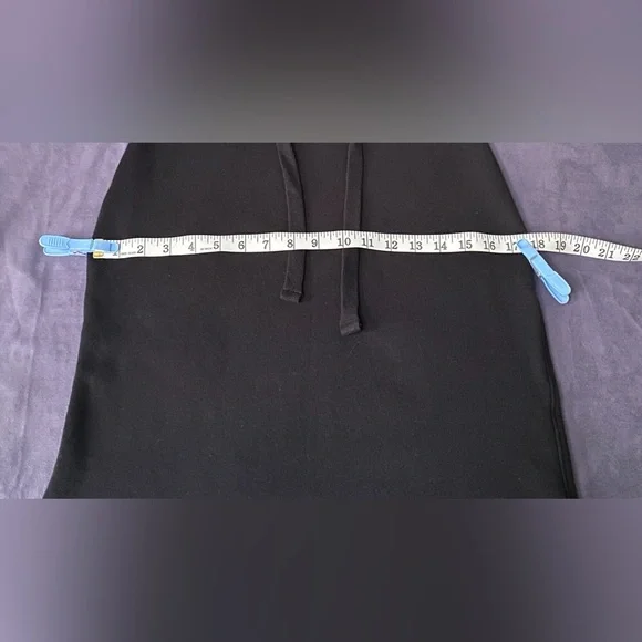 Frank & Eileen DONEGAL Unforgettable Tie Waist Skirt TRIPLE FLEECE Size: M Black - Picture 15 of 16